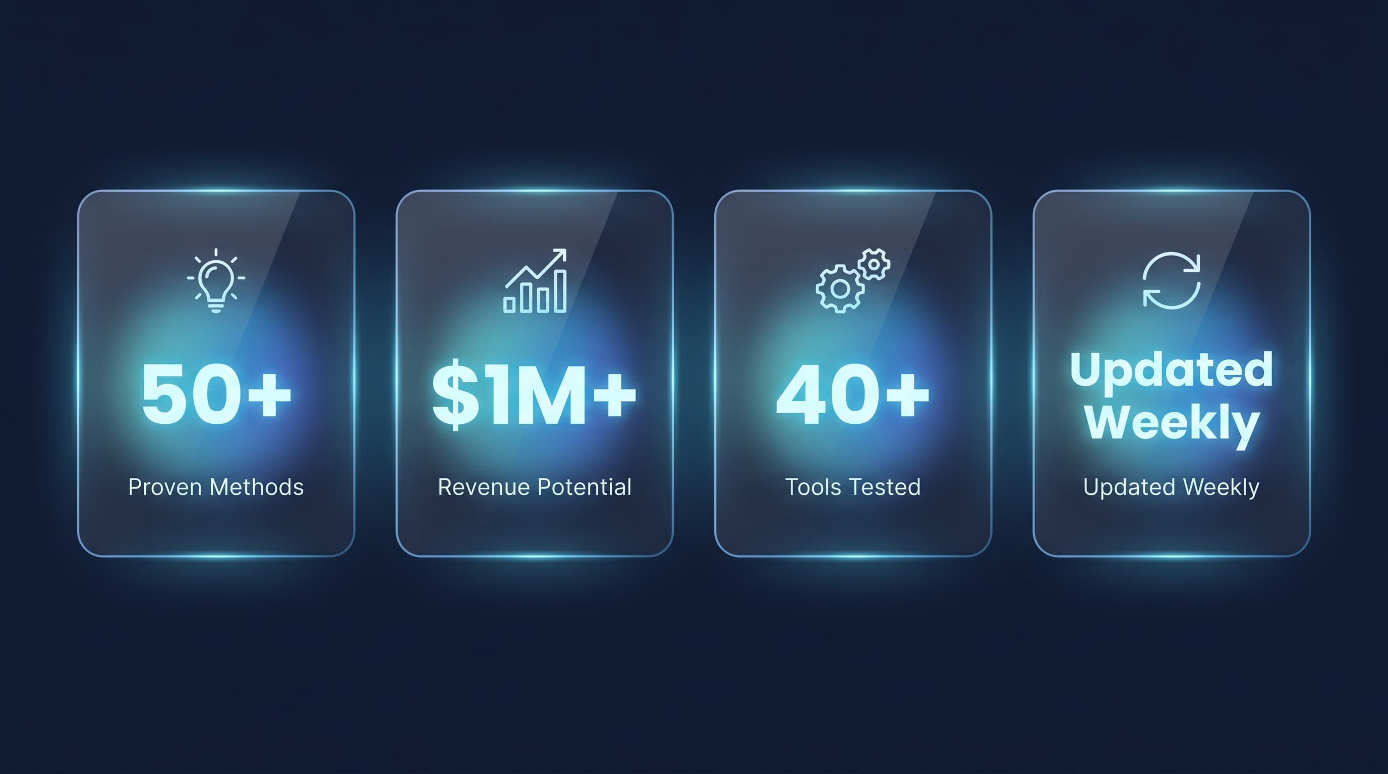 50+ Methods, $1M+ Revenue, 40+ Tools, Updated Weekly